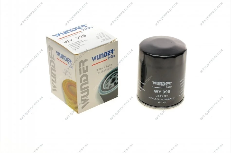 Фільтр масляний Subaru Forester/Impreza/Legacy 2.0D 08- Wunder-filter WY 998 (фото 1)