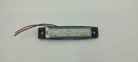 Фонарь габаритный LED 6 диод белый BPP24W 24v YÜCEPLAST YP-104W