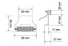 Фонарь габаритный LED 6 диод красный на резиновом кронштейне. YÜCEPLAST YP-105R (фото 2)