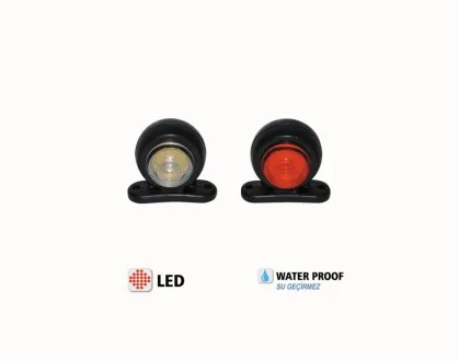 Фонарь габарит рог диод LED 12/24 короткий "мини" L/R YÜCEPLAST YP-141