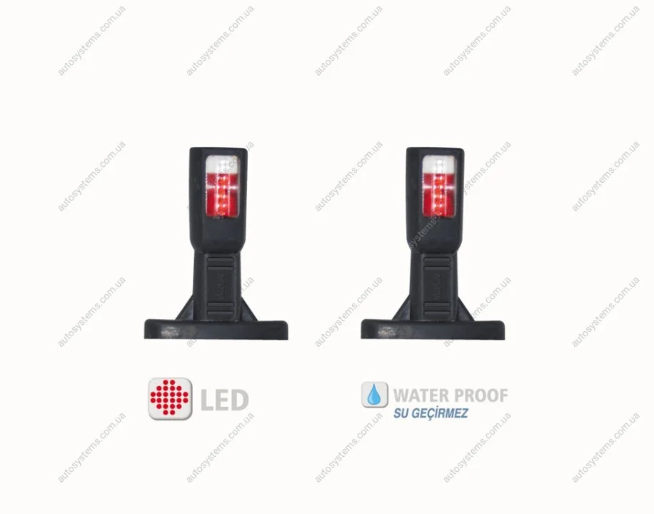 Ліхтар габаритний ріг прямий діод LED L/R L-130 YÜCEPLAST YP-142 (фото 1)