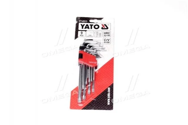 Набор ключей Torx Yato 9 предметов T10-T50 YATO YT0511 (фото 1)