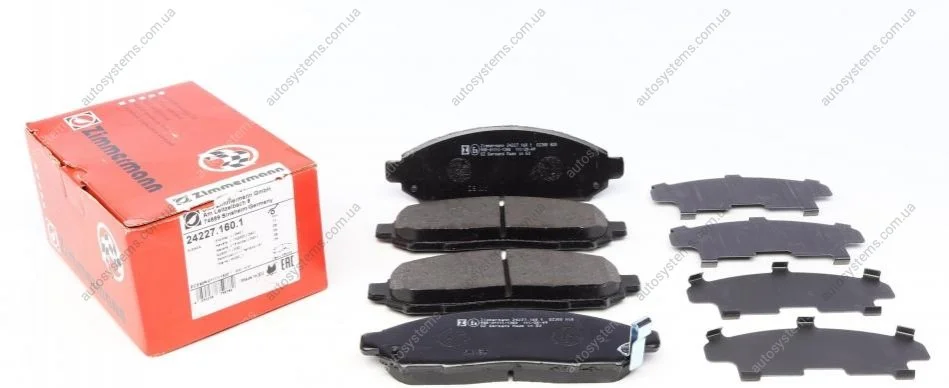 Колодки гальмівні (передні) Nissan Partfinder 05-/NP300 05 (163.5x54.1x16) (Sumitomo) ZIMMERMANN 24227.160.1 (фото 1)
