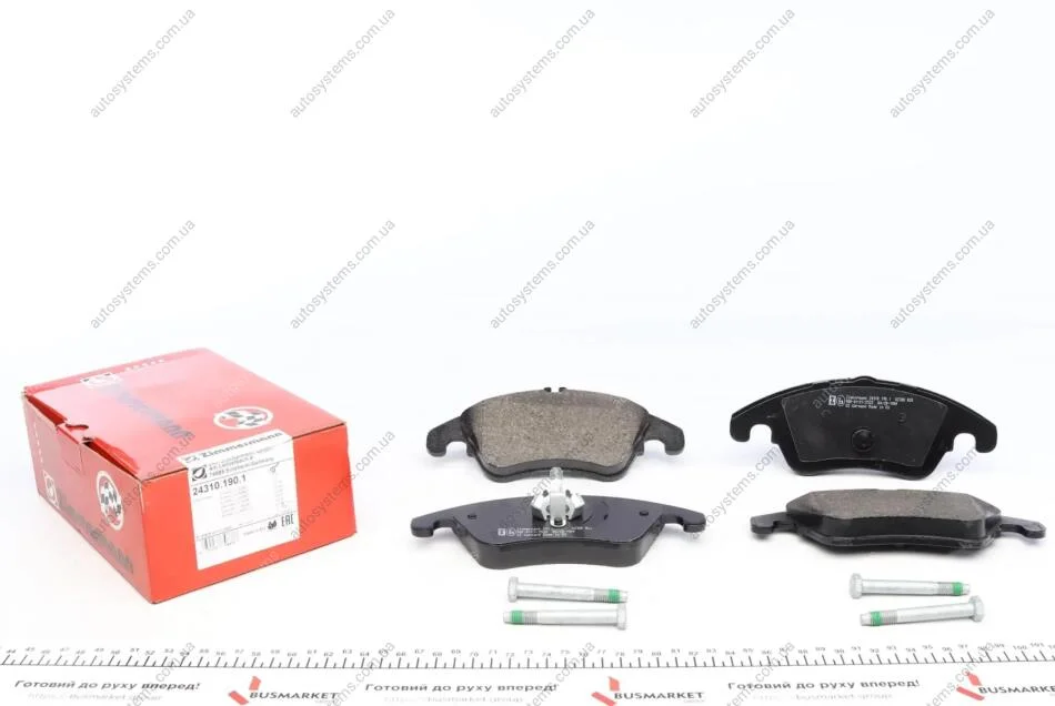 Колодки гальмівні (передні) MB C-class (W204/C204)/E-class (C207/A207) 07- (Lucas) ZIMMERMANN 24310.190.1 (фото 1)