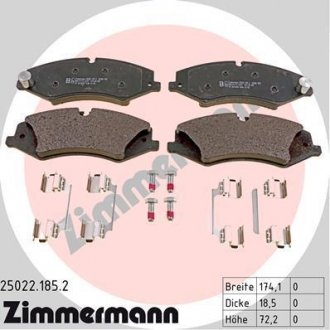 Колодки тормозные дисковые, к-кт ZIMMERMANN 250221852