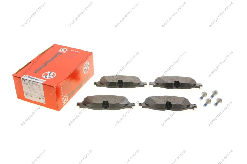 Колодки гальмівні (передні) Audi A1/Q3 18-/Skoda Octavia/VW Golf/Caddy/Touran/Passat 12- ZIMMERMANN 25683.200.1 (фото 1)