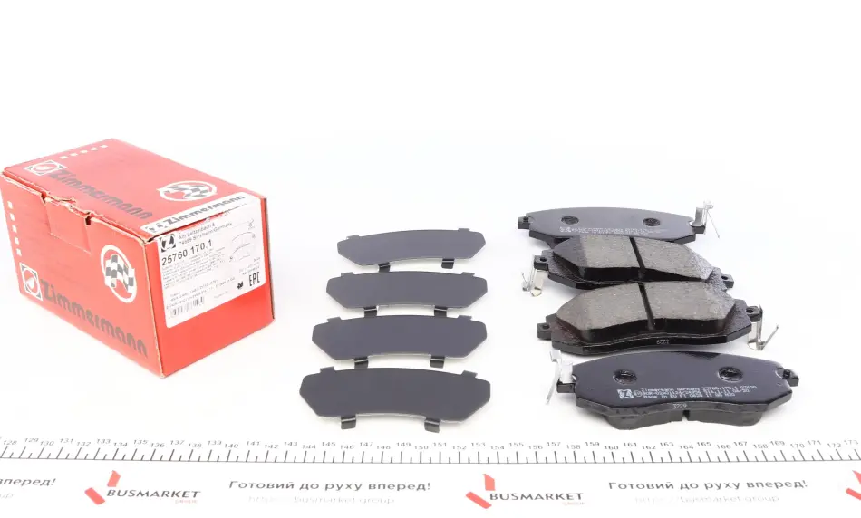 Колодки гальмівні (передні) Toyota GT 86/Subaru Forester/Impreza/Legace V/Outback/XV 12- (Sumitomo) ZIMMERMANN 25760.170.1 (фото 1)