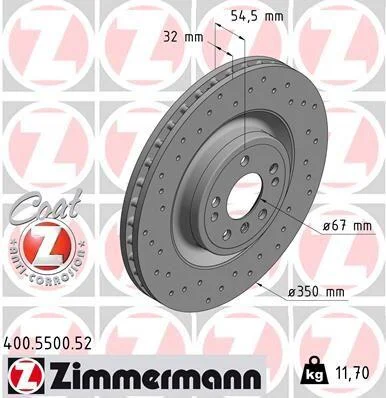 Диск гальмівний SPORT Z ZIMMERMANN 400550052 (фото 1)