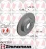 Диск гальмівний (задній) VW Caddy III 04-15 (256x12) (з покриттям) (повний) ZIMMERMANN 600.3222.20 (фото 2)